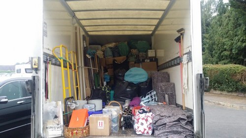 Lewisham street with a skip container placed legally
