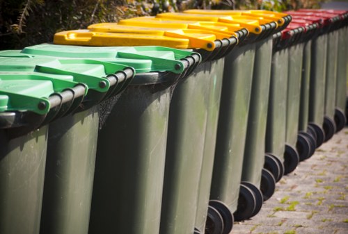 Inspection of a skip placement by a service officer during an investigation