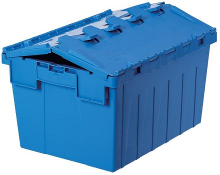 Commercial site with an enclosed skip for waste disposal